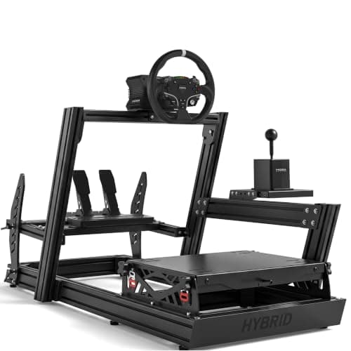 GT Omega HYBRID Cockpit - Made of Durable Aluminium, Adjustable Pedal