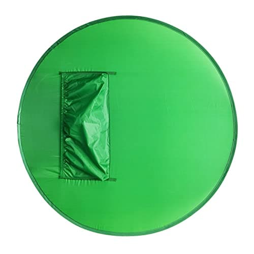 Portable Chair Green Screen Background,Pop Up Greenscreen Backdrop 142 Cm,Collapsible Chroma Key Kit with Chair Attachment and Storage Case for Webcam Video Streaming Gaming Conferencing Webinars