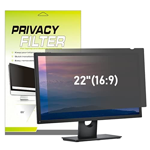 Nsyee 22 Inch Computer Privacy Screen Filter, 16:9 Monitor Anti Spy Film