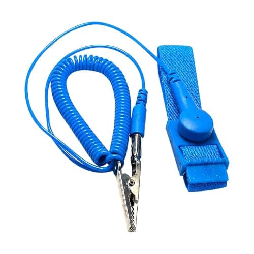 Anti Static Wrist Strap with Grounding Wire and Alligator Clip, Adjustable
