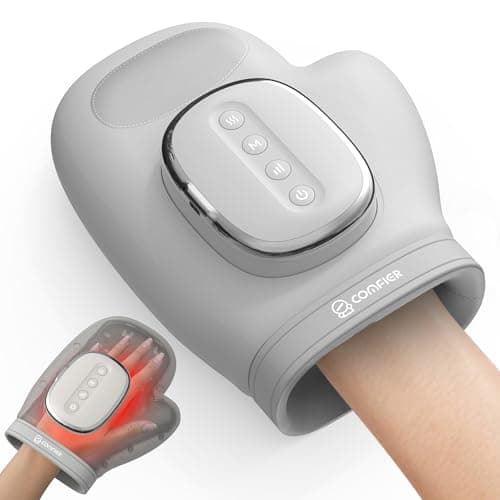 COMFIER Large Cordless Hand Massager with Heat & Compression