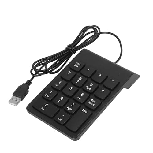 Cimetech Numpad Keypad USB Numeric Keypad - Number Pad Additional Keyboard - Keypad Numeric Block with 18 Keys for Laptop Ultrabook Netbook Desktop PC Mini Keyboard with Cable