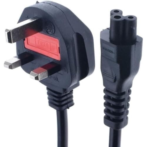 Multibao 1.5M 13A Mains UK 3 Pin C5 Kettle Power Cord Lead Cable Clover Leaf For TV PC Monitor