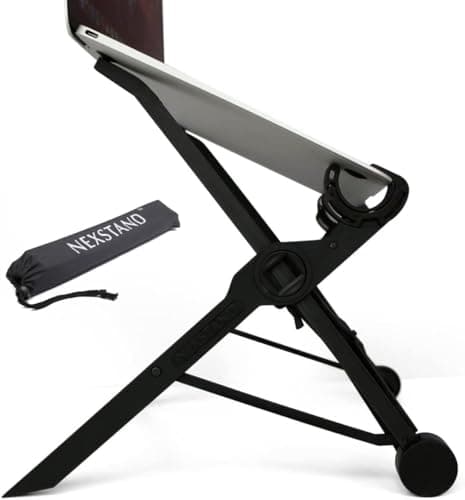 NEXSTAND K2 Ergonomic Laptop Stand – Foldable Portable Lightweight Computer Riser, 8 Adjustable Heights to 30cm, for MacBook Pro/Air, Laptops 10-17 Inch, Tablet | Desk, Travel & Home Office