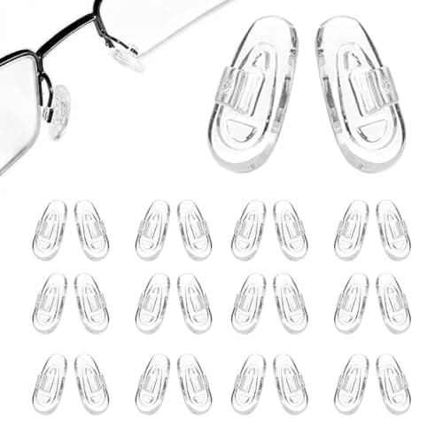 24 Pcs Silicone Nose Pads for Glasses,Push-in Glasses Nose Pads Silicone