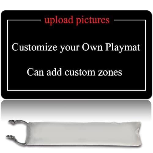 MTG Playmat Size 24x14in Free Storage Bags Non-Slip Backing Printing, Ideal for Card Game Enthusiasts TCG Playmat Mouse Pad,Shadow Dragon