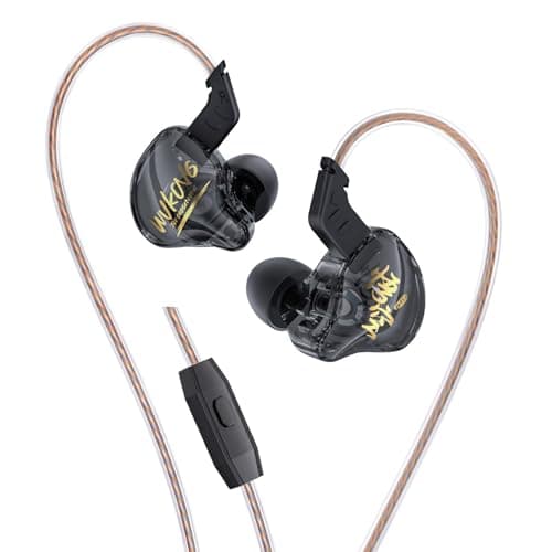 Yinyoo KBEAR MONKIE K01 Wired Gaming Earbuds,1DD Lightweight Gaming In Ear Monitor with 3.5mm Plug, HIFI Immersive Bass in Ear Headphones Wired Earphones Compatible with PC,PS5, Xbox,Switch