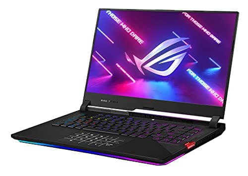 ASUS ROG Strix Scar 15 Laptop, 15.6" FHD IPS 300Hz, AMD Ryzen 9 5900HX, 16GB DDR4 RAM, 1TB SSD, NVIDIA RTX 3080, QWERTY English RGB Keyboard, Advanced Cooling, Windows 11 Home