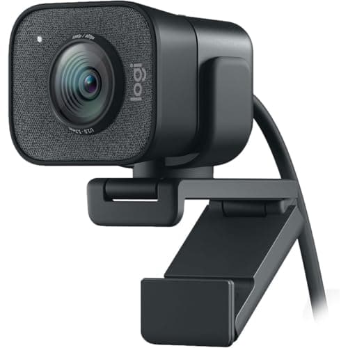Logitech StreamCam Plus Webcam with Tripod (Graphite) | Tripod mount