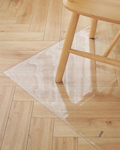 PVC Clear Floor Protector Mat, Office Chair Mat for Hard Floor - 100x120, 160x180, 130x150, 140x200cm Waterproof Desk Chair Mat - Easy to Clean, Anti-Slip