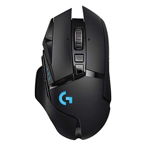 Logitech G502 LIGHTSPEED Wireless Gaming Mouse | HERO 25K Sensor, 25,600 DPI, RGB, Adjustable Weights, 11 Buttons, Long Battery, POWERPLAY-compatible, PC/Mac - Black