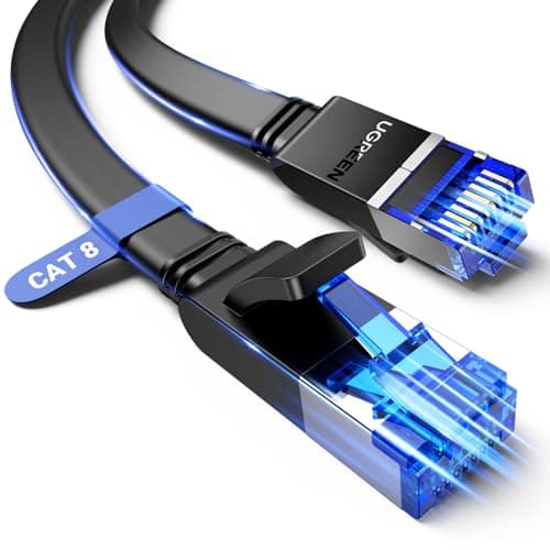 UGREEN Cat 8 Ethernet Cable 0.5m, 40Gbps Internet Cable (0.5 Meter, PVC)
