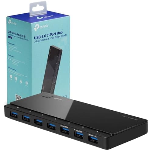 TP-Link UH700 7-Port USB 3.0 Hub, Docking Station with Fast Charging