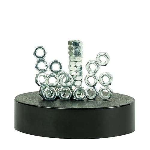 Funtime Gifts Magnetic Sculpture – Create Endless Artistic Designs with Magnetic Force!, Silver
