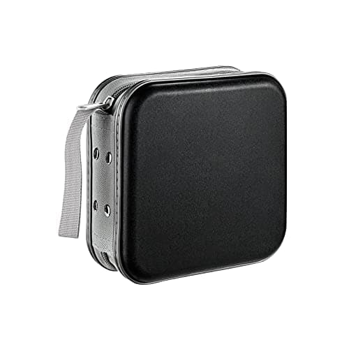 LIOVODE CD Wallet, 48 Capacity Blu-ray Media CD Holder Organizer for Car