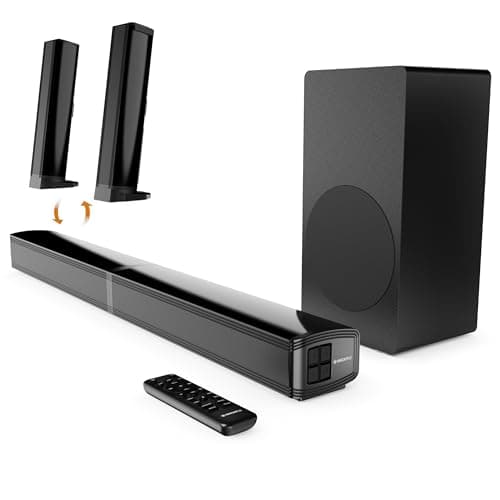 Oakcastle SB80 Xtra Split Soundbar for TV | HDMI ARC, 200W 2.1 Soundbar