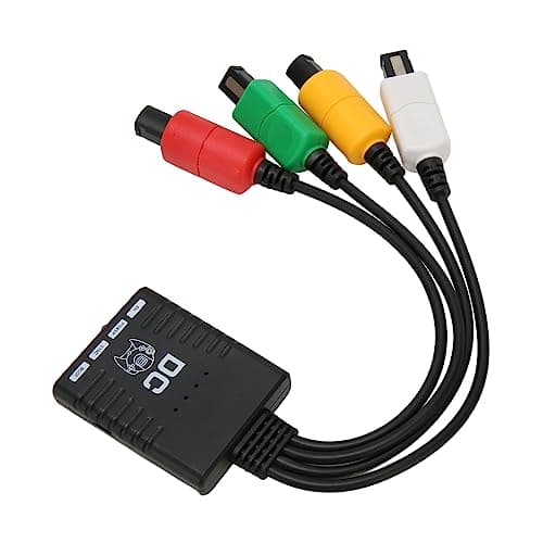 DC Dreamcast Bluetooth Wireless Handle Converter Controller Adapter,With Led Indicator,Simple Plug and Play,4 Player Bluetooth Controller Converter for Sega Dreamcast