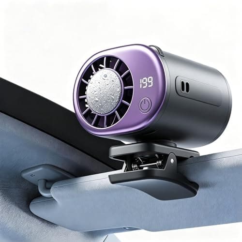 Car Clip On Air Conditioner Fan, 2026 Personal Clip-On USB Car Cooling Fan