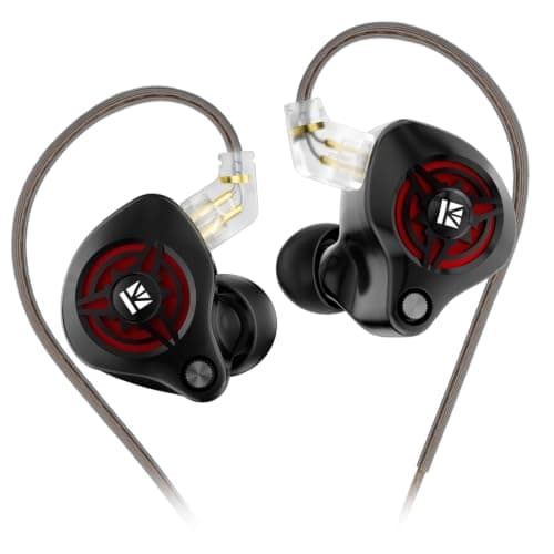 Yinyoo KBEAR BK1 Wired In Ear Monitor Earphones,HiFi Gaming Headphones with 10mm Dynamic Driver,2Pin QDC,Ideal for FPS Gamers, Esports Matches,Daily Commuting