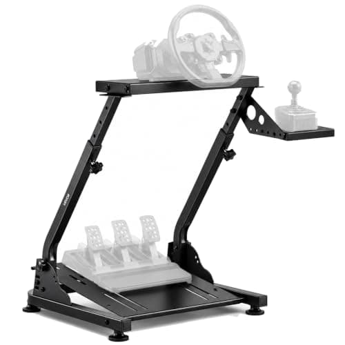 VEVOR Racing Wheel Stand, Adjustable & Foldable Simulator Stand for Logitech G29 G27 G920 G923, Thrustmaster T300RS T300GT T248 TS-PC TSXW Gaming Cockpit,Pedals Simulator NOT Included