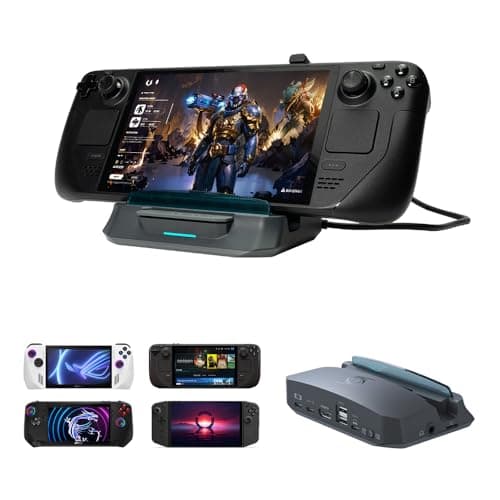 AVerMedia GC515 X’TRA GO - Steam Deck Dock with 4K30 Capture, 4K60 HDMI Output, 65W USB-C Charging, USB Hub, PC-Free Recording, Switch, ROG Ally, Legion Go, iPad, iPhone, Windows, Mac