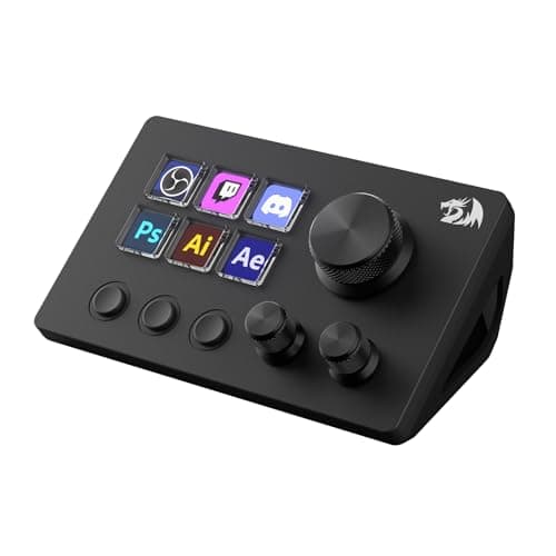 Redragon SS551 Stream Controller - All-in-One Macro Pad, LCD Keys & Dials, Stream Station for Content Creators, Streaming, Gaming - PC & Mac Compatible