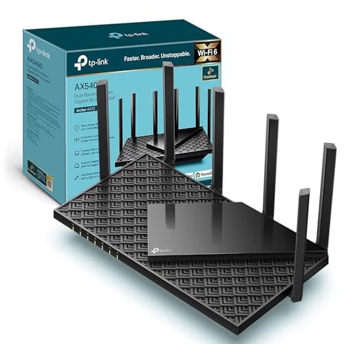 TP-Link Archer AX72 AX5400Mbps WiFi 6 Router, Gigabit Ethernet Ports, USB 3.0, Internet Booster Routers, WiFi Booster, Ultra-Low Latency, EasyMesh,WPA3, Ideal for Gaming, Alexa