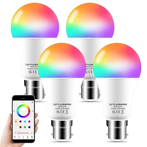 Lighting master Smart Bulb Compatible with Alexa Light Bulbs,12W Bayonet
