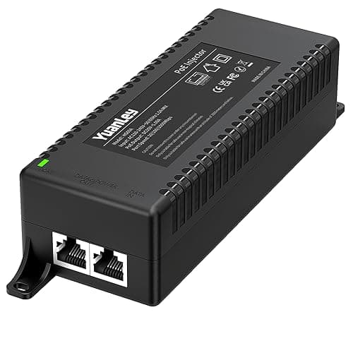 YuanLey Gigabit PoE Injector 60W, PoE++ Injector Converts Non-PoE to PoE++ Network, IEEE 802.3bt/at/af, 10/100/1000Mbps PoE Adapter Plug & Play, Distances Up to 325 Feet, Desktop/Wall-Mount