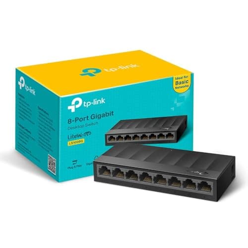 TP-Link LS1008G 8-Port Gigabit Network Switch, Ethernet Splitter