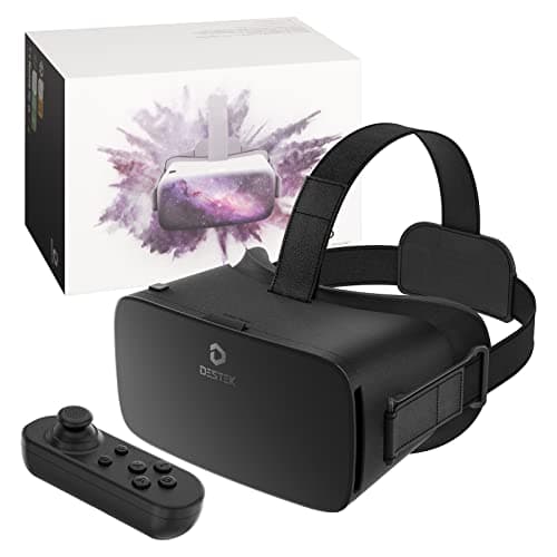 DESTEK V5 VR Headset for Phone & Kids, 110°FOV Anti-Blue HD Lenses