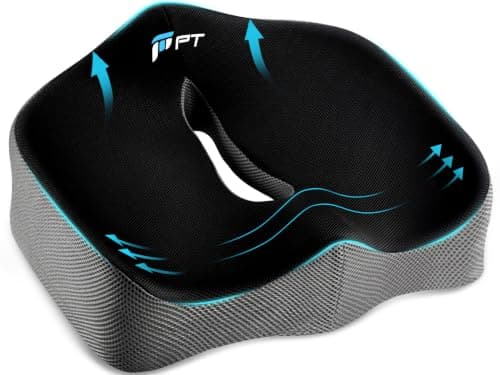 POOTACK Seat Cushions - Memory Foam Office Chair Cushion with Non-Slip