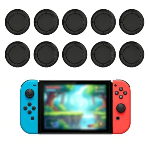 Replacement Thumb Grips for Switch Joycon 10Pcs Silicone Joystick Covers