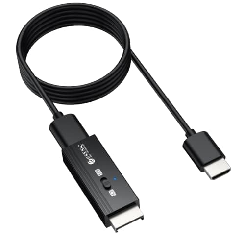 eSynic 1080p 60Hz PS2 to HDMI Converter with 4:3/16:9 Switch + HDMI Cable