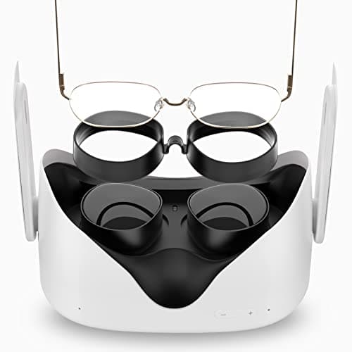 SUPERUS Lens Protector Compatible with Oculus/Meta Quest 2, Glasses Spacer - Anti-scratch VR Accessories to Prevent Your Glasses from Scratching VR Lenses (Black)