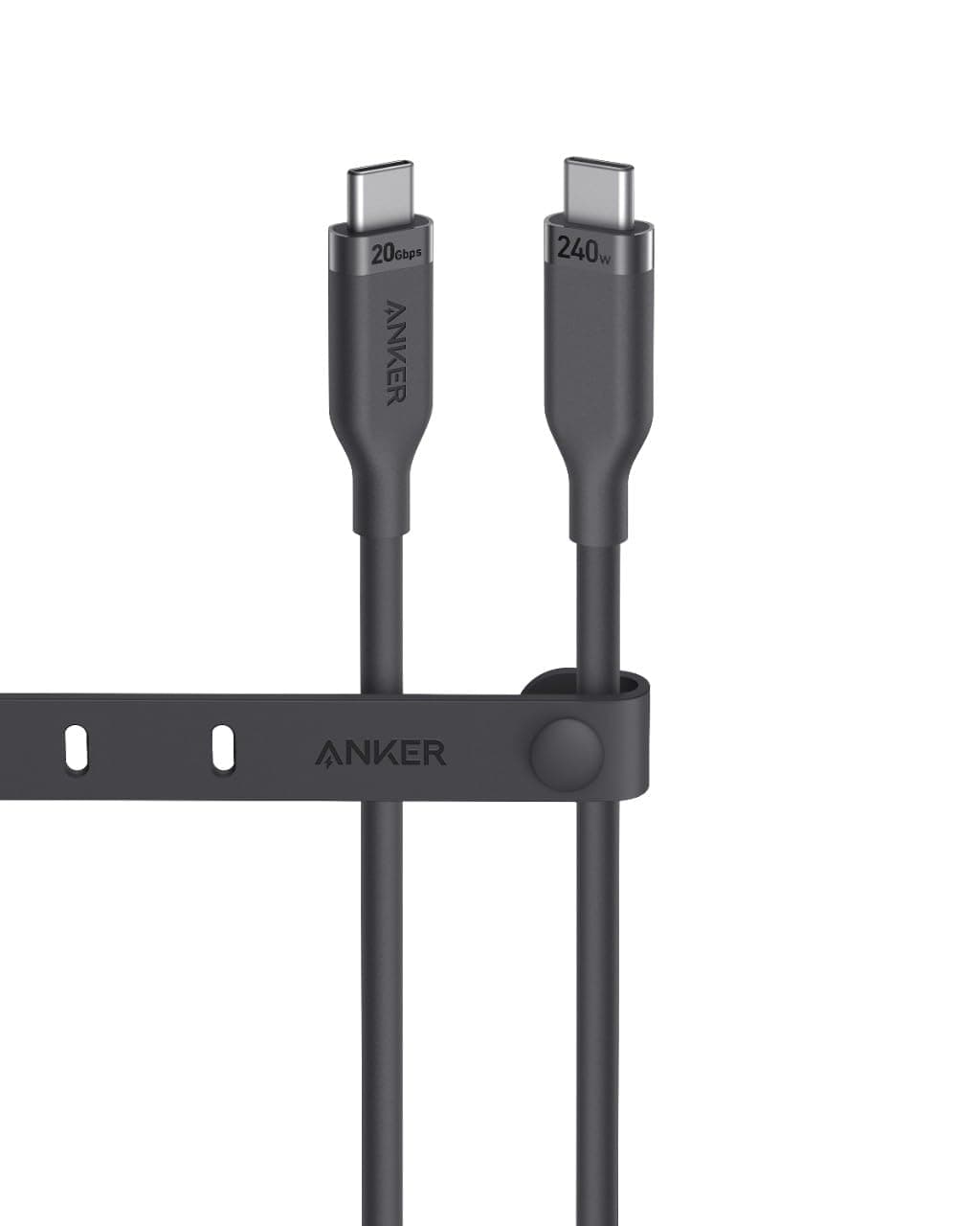 Anker USB4 Gen 2 Cable, 20 Gbps Data Transfer, 4K HD Display, 3 ft Bio-Based 240W Charging USB C to USB C Cable, For iPhone 17/16 Pro/15 Pro Max/15 Plus, USB-C Laptops, Hubs, Docks, and More
