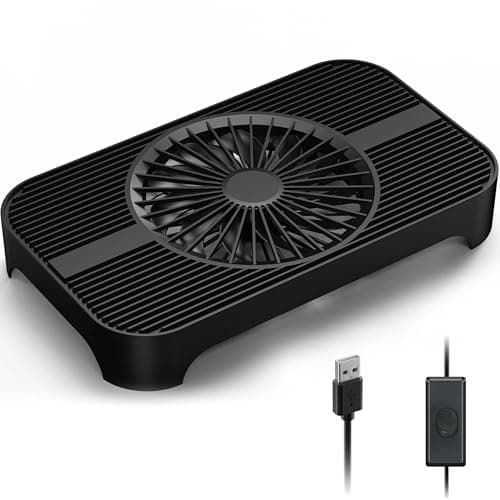 X3 USB Cooling Fan, 18dB Ultra Quiet 140mm USB PC Fan with Built-in Cable and One-Touch Switch, Portable Fast Cooling for Routers, Receivers, Amplifiers, DVRs, PlayStation, Xbox, Media Units & More