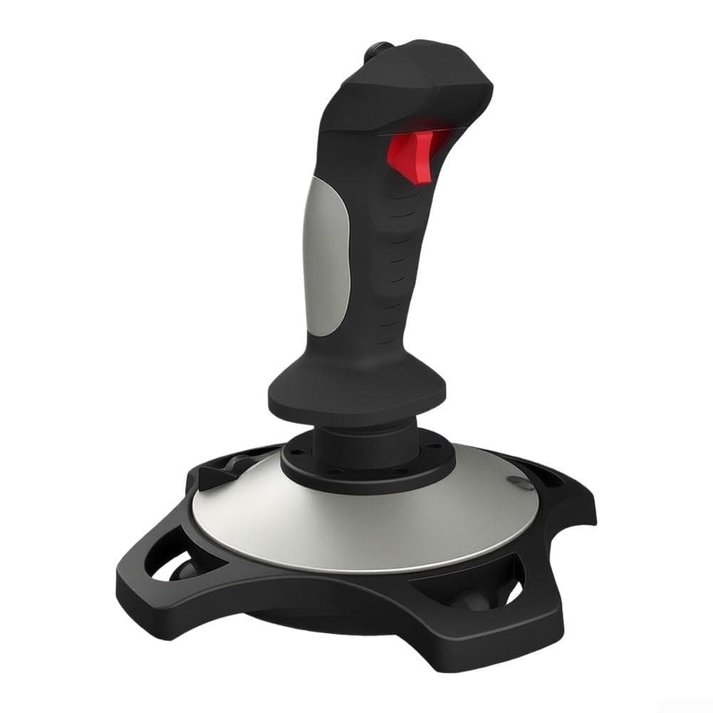 HOTAS Flight Simulator Joystick with Push Control for PC - 8-Axis Precision & 27 Keys for Space Simulations Black