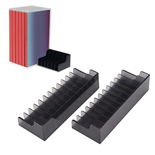 2 PCS Game Card Storage Rack, Multi Functional Game Disc Organizer, UP to Storage 24 CD, Orderly ABS Large Capacity Game Disc Display Box Bracket for Switch for Switch Lite
