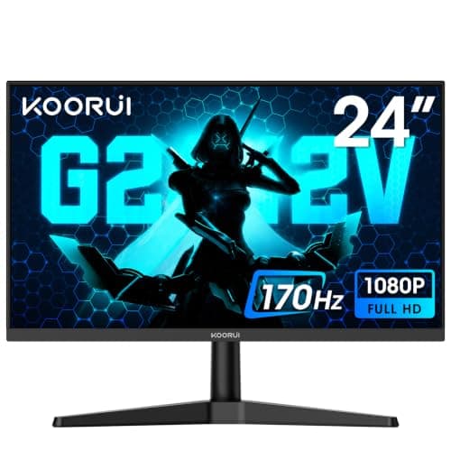 KOORUI 24 Inch Gaming Monitor, 170Hz, Full-HD 1080P, VA
