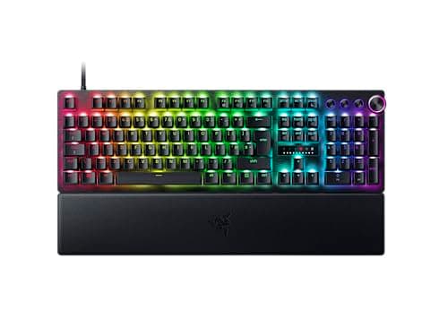 Razer Huntsman V3 Pro - Analog Optical Esports Gaming-Keyboard - Snap Tap - Rapid Trigger - Quick Onboard Adjustments - Multi-function Dial & Dedicated Control Buttons - QWERTY UK Layout | Black