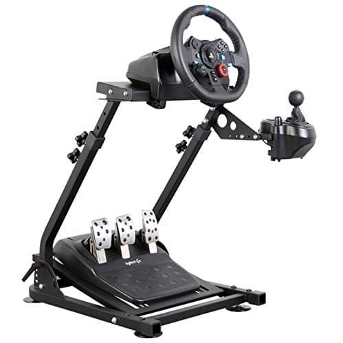Dshot Racing Wheel Stand (Updated Version) Height and Tilt Adjustable Steering Wheel Stand for Logitech G25, G27, G29, G920 PS4 Xbox T500D Fanatech T3PA TGT Driving Simulator Cockpit