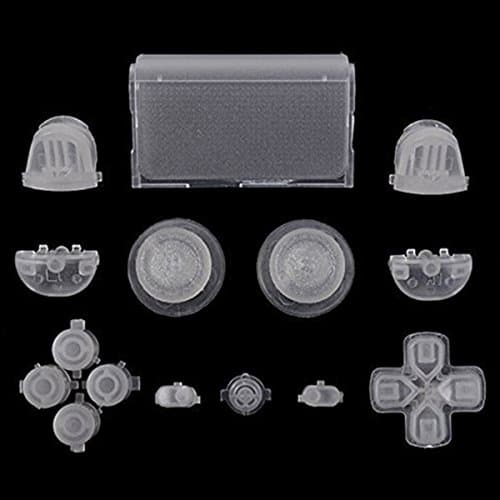 C-FUNN Full Set Buttons Glow in the Dark Dpad Replacement Parts For Sony PS4 Controller