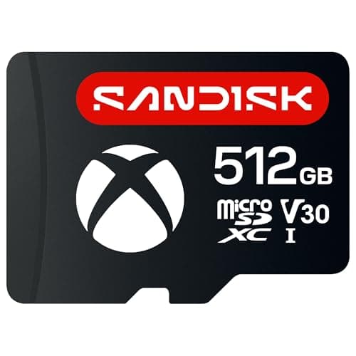 SANDISK microSD Card for ROG Xbox Ally (X) 512GB, Officially Xbox licensed | Up to 200MB/s Read Speeds , Up to 140MB/s Write Speeds, Quick load Performance, Space for your library