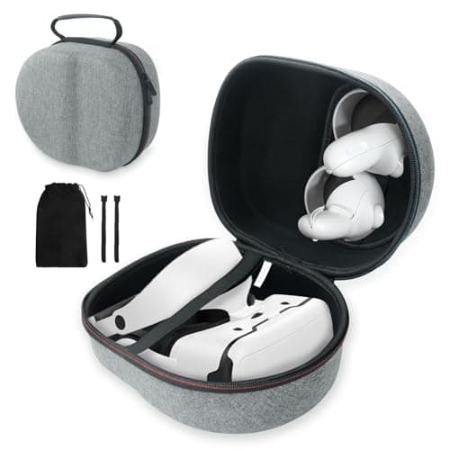 Carrying Case for Oculus Quest 2/Quest 3, Hard Travel Case All-in-One Storage Meta Quest 2 Headset and More Accessories, Portable Hard Carrying Case with Cable Ties/Pouch