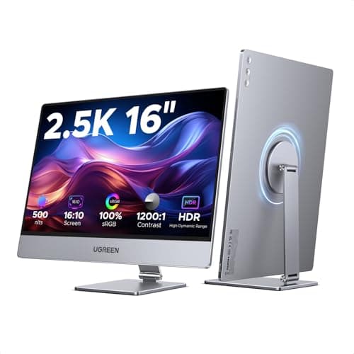 UGREEN 16'' Portable Monitor 2.5K QHD+ 2560×1600@165Hz HDR400 500nits