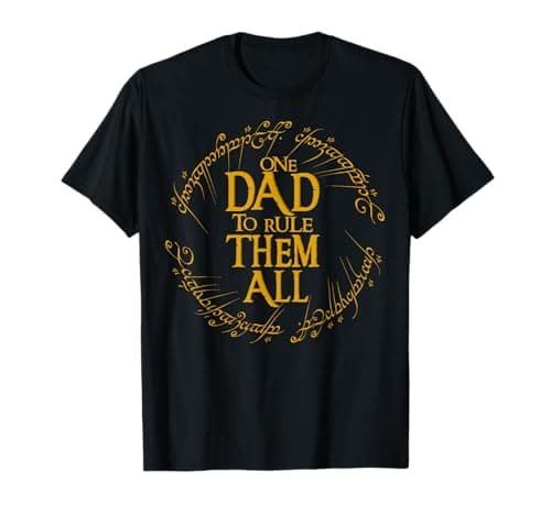 One Dad To Rule Them All Funny Fantasy Nerd Dad Graphic T-Shirt