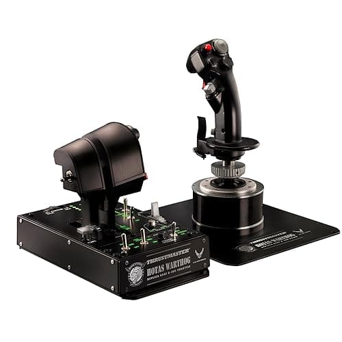 Thrustmaster Hotas Warthog - Dual Throttle and Flight Stick for PC | Full metal replica, dual throttles, magnetic sensors for extreme precision and 55 programmable action buttons