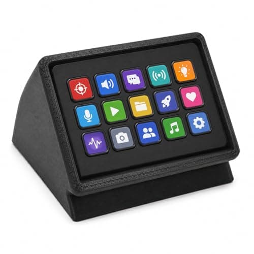 splash n color Angled Desk Stand Compatible with Elgato Stream Deck - Holder Mount for Your Creation Controller Streaming Setup
