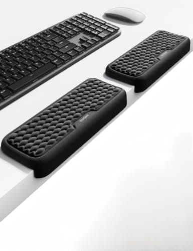 Vaydeer Desk Elbow and Wrist Rest Pad, Memory Foam, Black